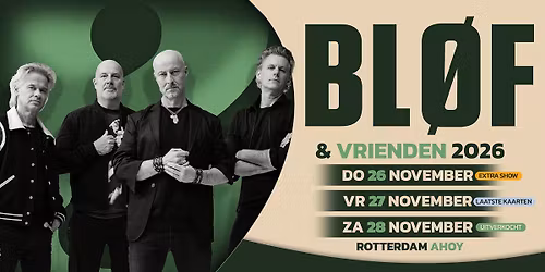 BLØF & Vrienden 2026 in Rotterdam Ahoy — Muziek in Rotterdam
