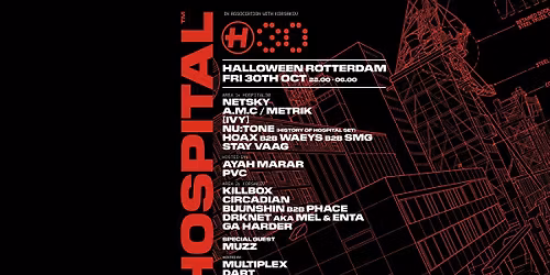 Hospital30 Halloween Rotterdam x Korsakov 2026 — uitgaan in Rotterdam