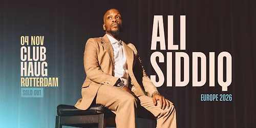 Stand-Up Comedy with Ali Siddiq (USA) — uitgaan in Rotterdam