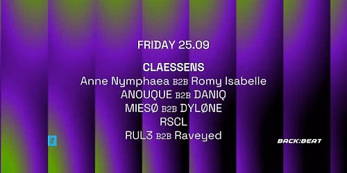 25.09 TOFFLER Presents CLEASSENS — uitgaan in Rotterdam