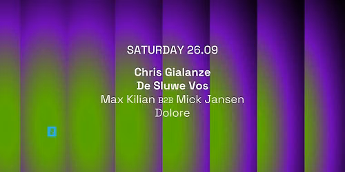 TOFFLER presents Chris Gialanze, De Sluwe Vos — uitgaan in Rotterdam