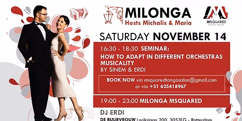 Msquared Milonga – Tango in Rotterdam — uitgaan in Rotterdam