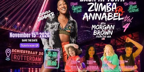 Zumba® @ Annabel with Morgan Brown — uitgaan in Rotterdam